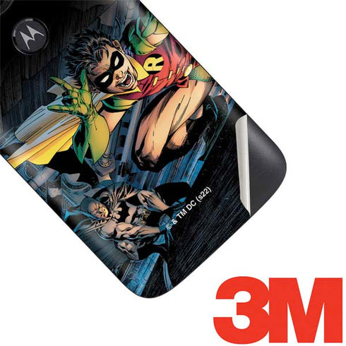 DC Comics Batman All Star Batman & Robin, The Boy Wonder ( Batman & Robin in Action) By Jim Lee Moto E5 Play Skin